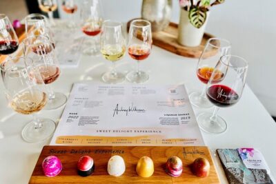 Audrey Wilkinson Vineyard - Sweet Indulgence Experience - The Actual Tasting Flow: Sparkling Welcome to 6 Paired Pours