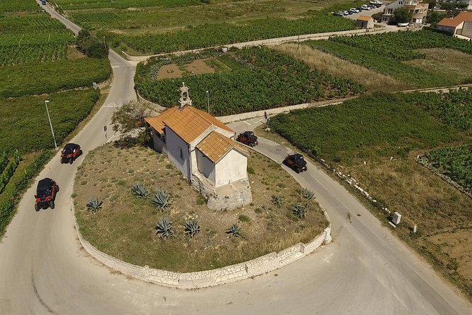 Best of Korcula island winery's by 4X4 Canam buggys with lunch - H2 Heading: The beach break for swimming and snorkeling (with gear provided)