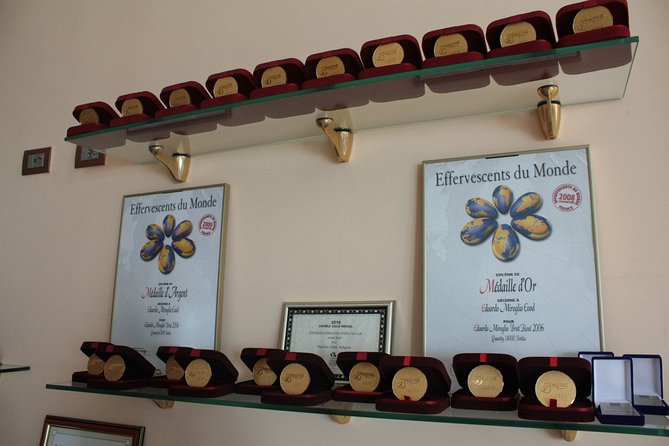 Edoardo Miroglio Private Boutique Winery Tour - The tasting lineup: Bulgarian whites, reds, rosés, and sparkling