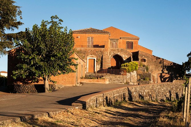 Etna DOC & Organic Wine tasting and tour of the 1815 historic winery - Making the Most of Guido’s 4-Wine Setup