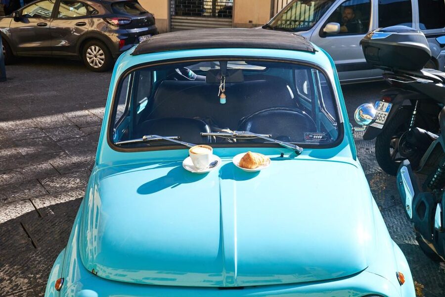 Florence: Vintage Fiat 500 Tour with Wine Tasting at Winery - San Miniato al Monte: the quiet viewpoint that makes Florence feel huge