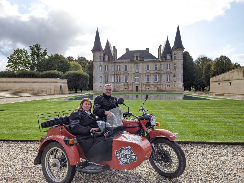 From Bordeaux: Médoc Vineyard and Chateau Tour by Sidecar - Winery Visit and 1 Hour of Tasting Time