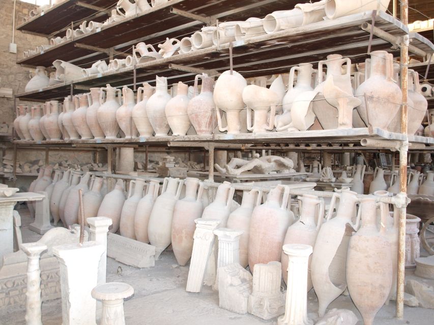 From Sorrento: Skip-the-Line Pompeii Tour and Vineyard Lunch - Language Options: English, Italian, and German on Tuesdays