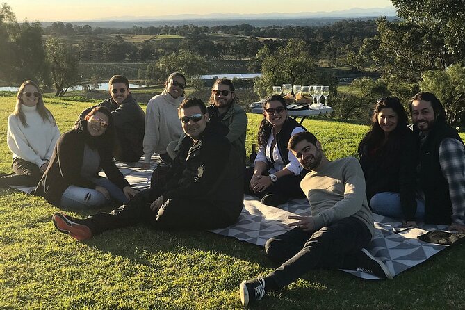 Hunter Valley Wine Tour from Sydney: 3 Wineries & Vineyard Picnic - Pokolbin vineyard picnic: wine and cheese, set up for the weather