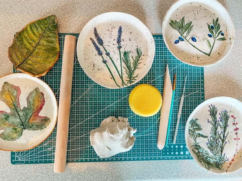 Karpathos: Botanical Clay Workshop & Pottery in a Vineyard - What You Actually Make: Slab-Rolled Botanical Plates and Leaf Imprints
