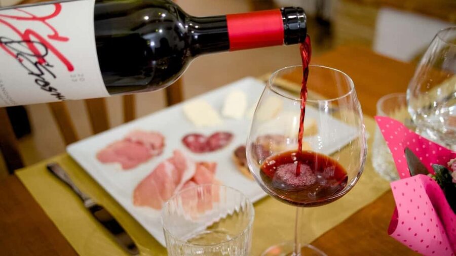 Marche: Tasting and Tour of Local Wines and Flavors at the D'Erasmo Winery - Inside the barrel room: why aging matters for Offida, Sangiovese, and rosato