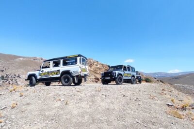 Matala Beach, Caves, and Winery Full-Day Tour from Heraklion - Morning pickup and the 4WD Mercedes Vito ride