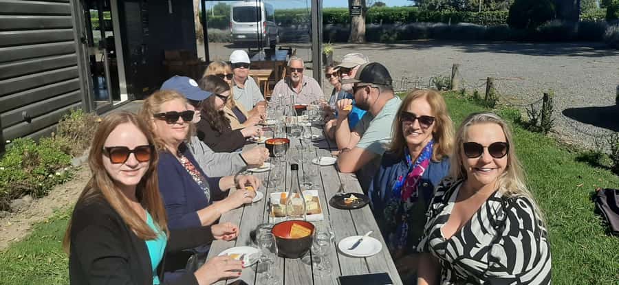 Napier: Afternoon Winery Tour Tasting at 3 Great Wineries - Gimblett Gravels Road: hearing grape growing from a retired grower