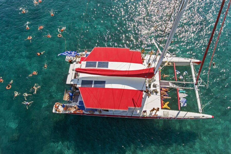 Santorini: Catamaran Cruise, Winery, & Oia Sunset Combo Tour - Volcanic Beaches, Hot Springs, and the Swim-First Approach