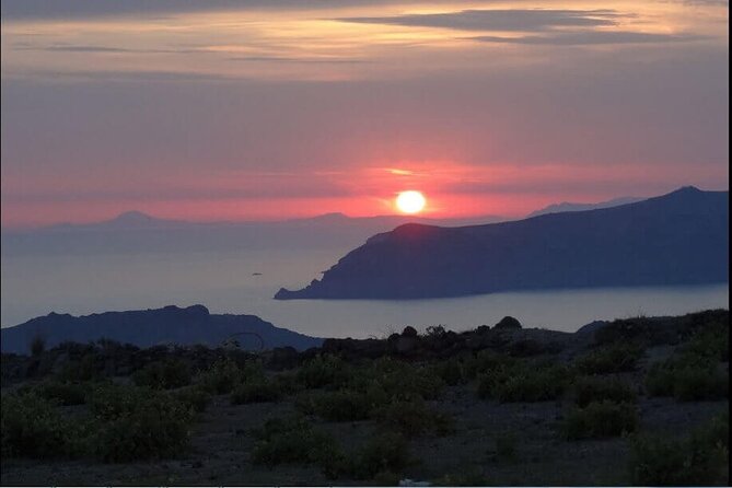 Santorini Sunset Wine Tour with Santo Winery Views - Santo Wines at sunset: where the view earns the detour