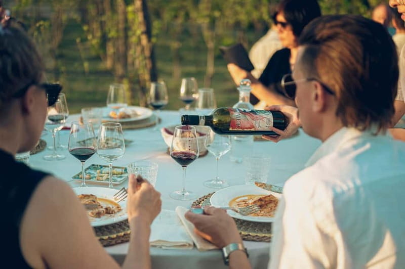 Tuscan Vineyard Dinner with Wine Tasting - The wine lineup: how to think about Arella, Firmina, Chianti Riserva, and Supertuscan Aranda
