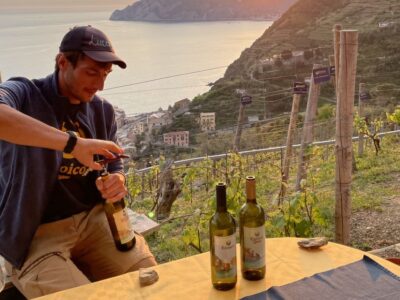 Vernazza: Panoramic Vineyard Trekking Tour w/ Wine Tasting - Meeting Luca in Vernazza at Cinque Sensi