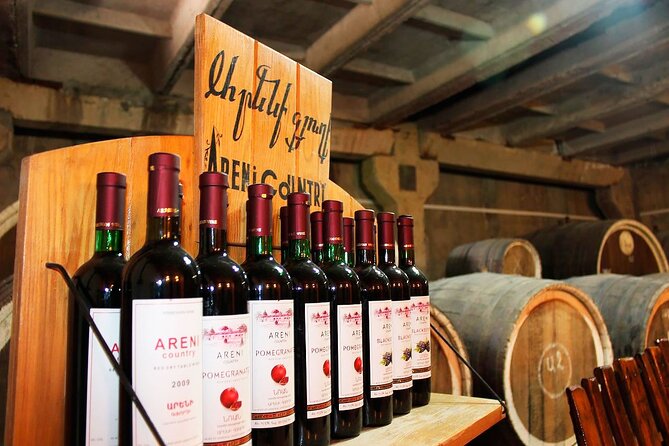 Yerevan: Tour to Tatev, Khndzoresk, Shaki waterfall, Areni winery - Areni wine tasting at the Areni Wine Factory: tastings plus a real cellar look